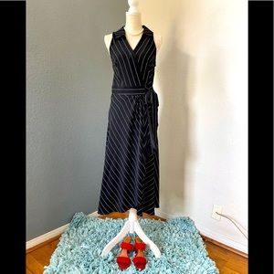 Halogen wrap around midi dress